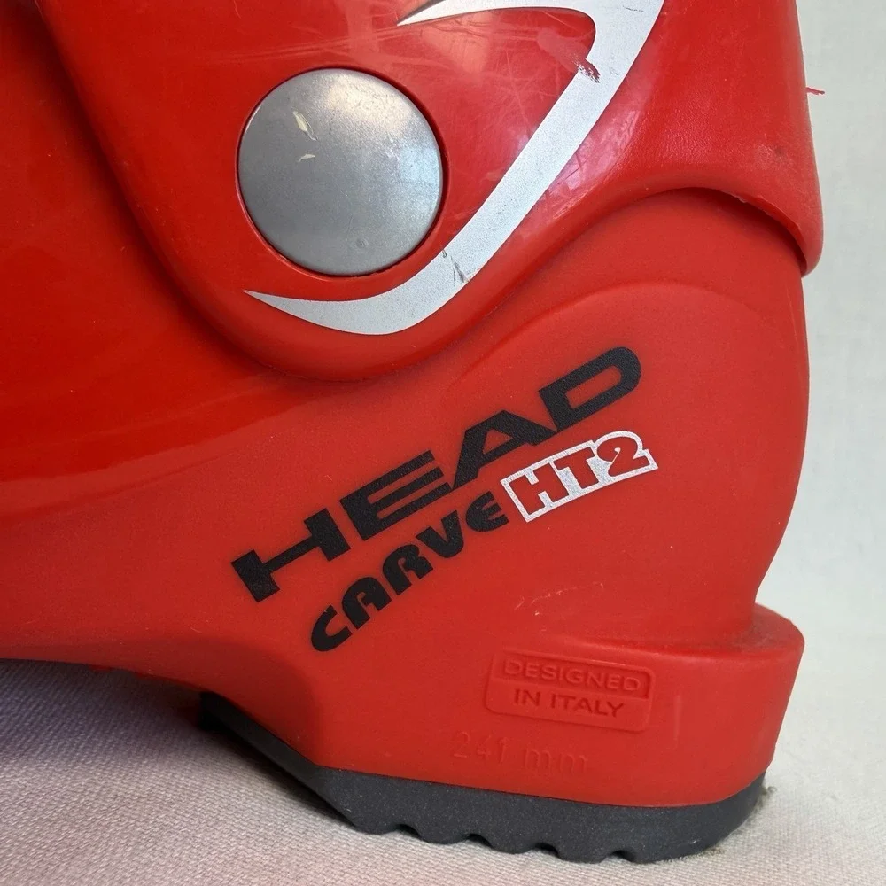 Head Carve HT2 Kids‎ Ski Boots Mondo 20.5 - Size 2.5 Red Yellow